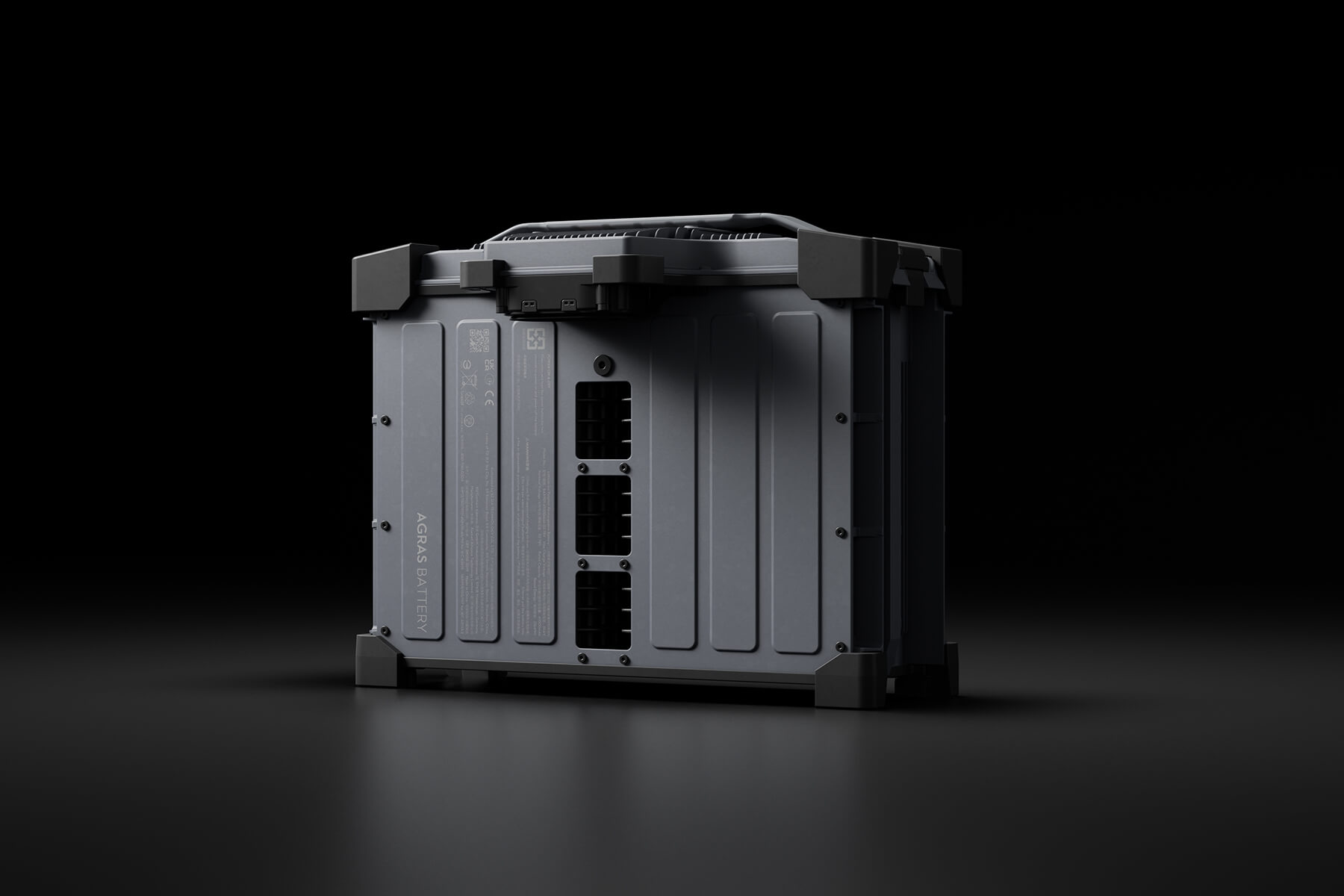 DJI Agras T70P plegado, brazos y hélices recogidos