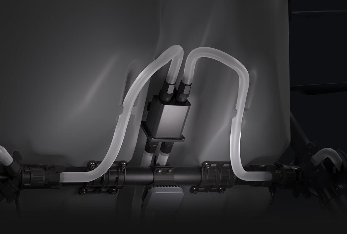 DJI Agras T100 vista trasera