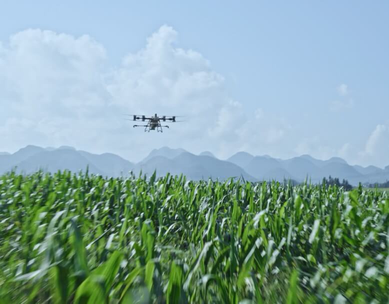 DJI Agras T100 detalle radar